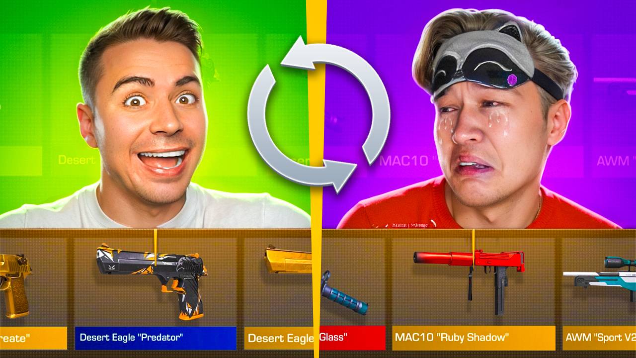 БИТВА КЕЙСОВ, но ПОКУПАЕМ СКИНЫ ДРУГ ДРУГУ (STANDOFF 2) АРТКУЛ и ЕРОКС смотреть онлайн