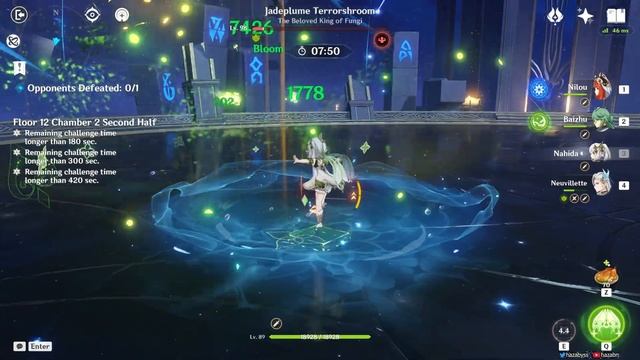 wriothesley freeze x nilouvillette bloom | 4.2 spiral abyss floor 12 full clear (9 stars) смотреть онлайн