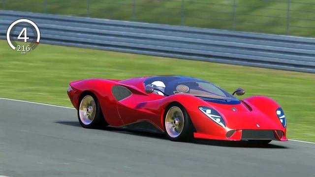 De Tomaso P72 2022 Vs Bugatti Chiron SS 300+ At Nurburgring GP