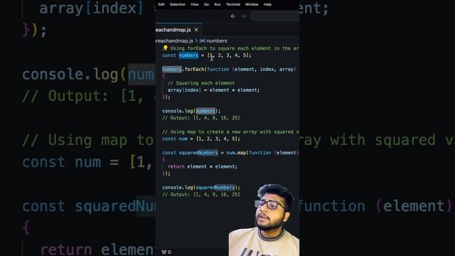 js types of for each loop and map - day 8 of 1 leetcode problem on every 1000 followers #programmin смотреть онлайн
