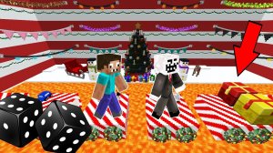 НОВОГОДНЯЯ НАСТОЛЬНАЯ ИГРА В МАЙНКРАФТ ! ПРО И ЧИТЕР ПРОТИВ ТРОЛЛИНГ ЛОВУШКА МИНИ ИГРА MINECRAFT