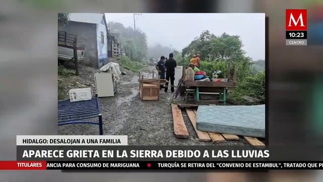 Por lluvias, se registra enorme grieta en comunidad de la Sierra de Hidalgo смотреть онлайн