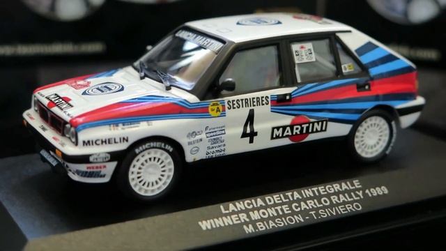 IXO 1/43 SCR002 - Lancia Delta Integrale - Winner Monte Carlo Rally 1989 смотреть онлайн