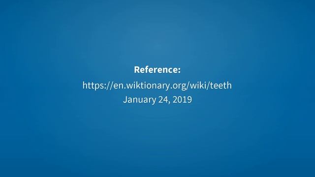 Teeth | Meaning of teeth 📖 📖 смотреть онлайн