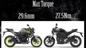 Yamaha MT03 vs Honda CB300r