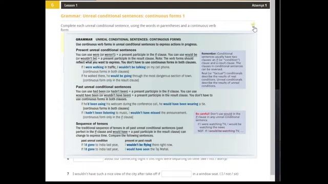 SUMMIT 2 2 UNIT 6 LESSON 1 Grammar Unreal conditional sentences continuous forms 1 смотреть онлайн