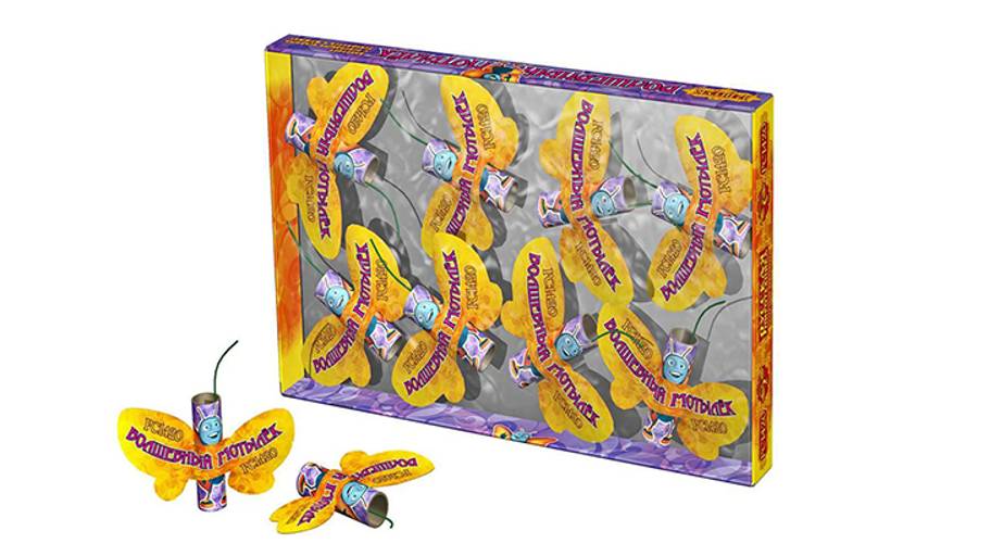 Наземный фейерверк РС1420 Волшебный мотылек смотреть онлайн