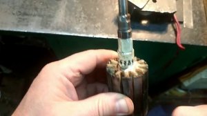 Перемотка якоря( двуххордовая намотка,,ёлочка")