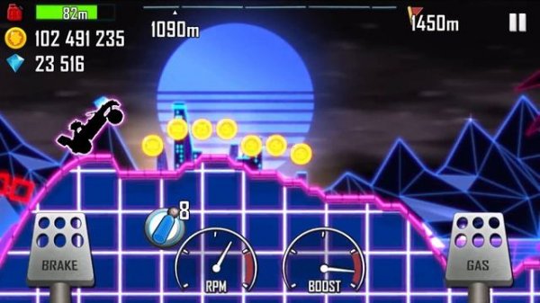 Hill Climb Racing - New Neon Map GamePlay 1.39.0