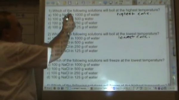 Chemistry Tutorial 10.3b:  Colligative Properties Part 2