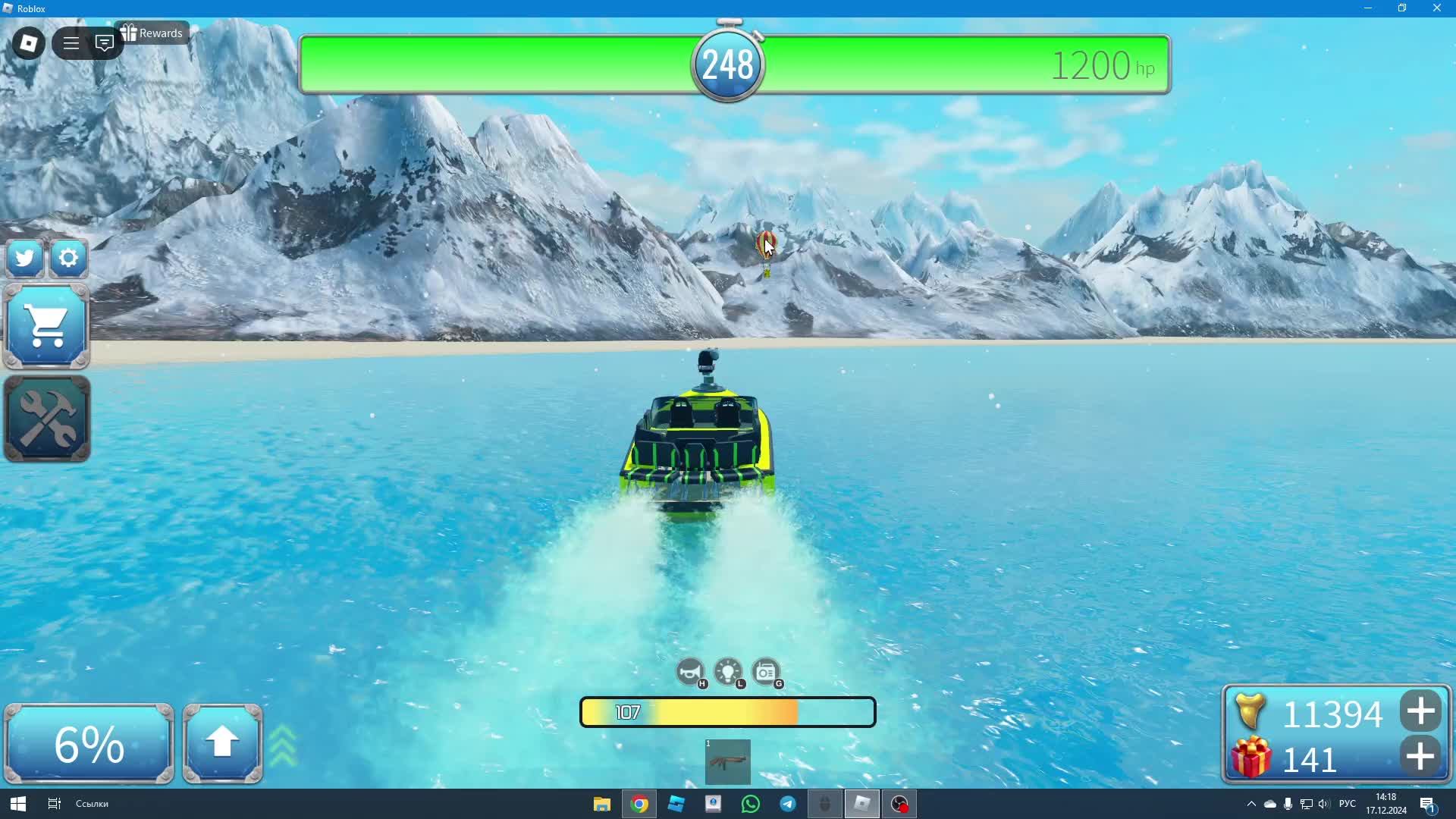 Build a Boat!!!! зимняя обнова!!!!!!!!!!!!!!!!! смотреть онлайн