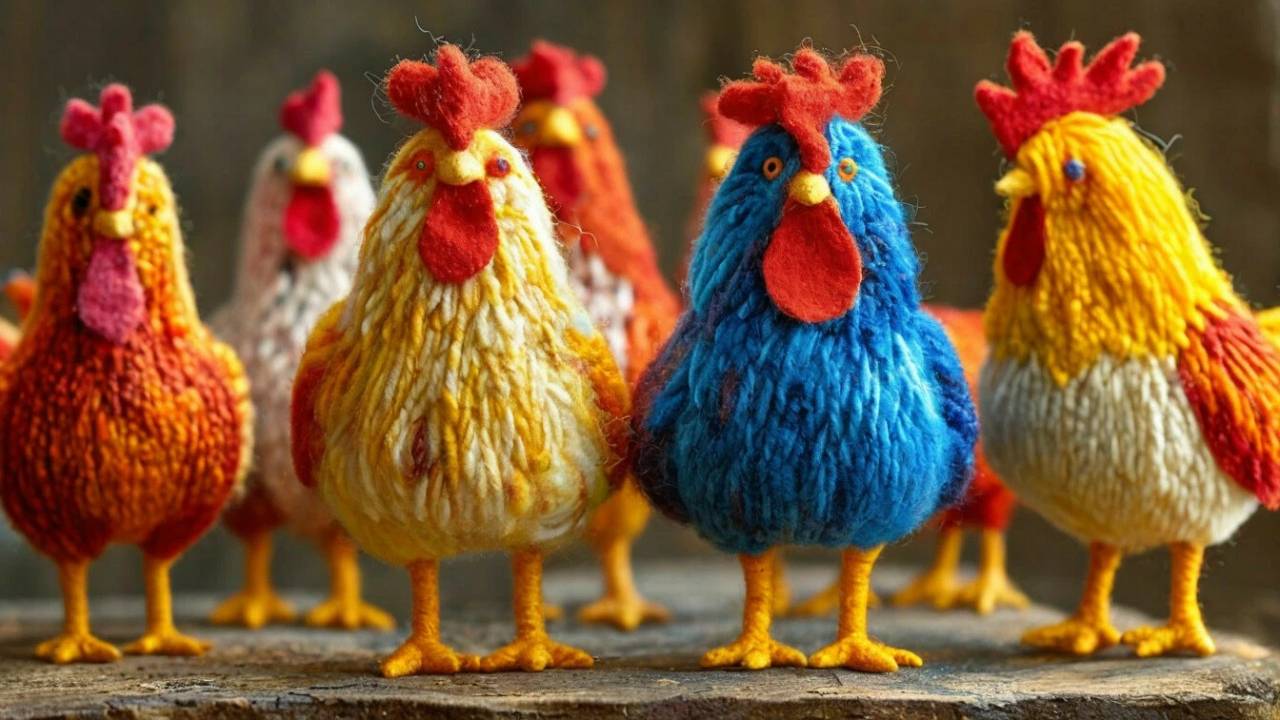 Мастер-класс по сухому валянию из шерсти, для начинающих. Как сделать пушистых, разноцветных цыплят смотреть онлайн