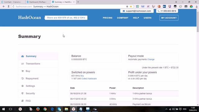 Coinhash Близнец Bitsrapid 15 Мощностей в Подарок! Без вложений! Обзор смотреть онлайн