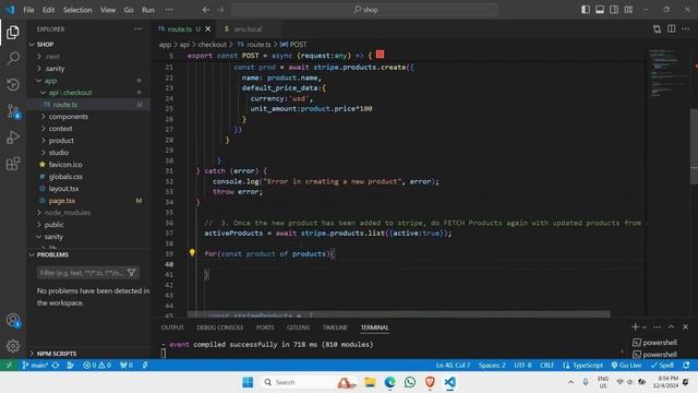 Build an Ecommerce Website | Part 8 Integrating Stripe Payment | NextJS, Tailwind, Sanity & Stripe смотреть онлайн