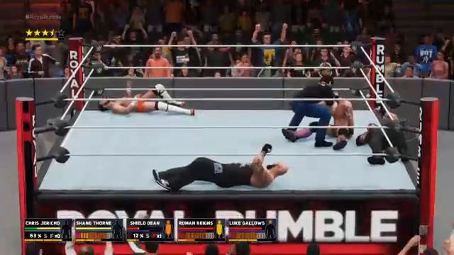 WWE 2K18 Royal Rumble - Dois Romans Reigns no ringe смотреть онлайн