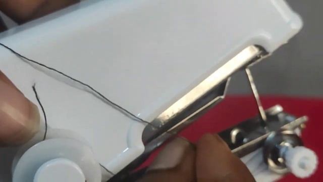 How to use a handheld sewing machine  DIY  Mini Portable Sewing machine