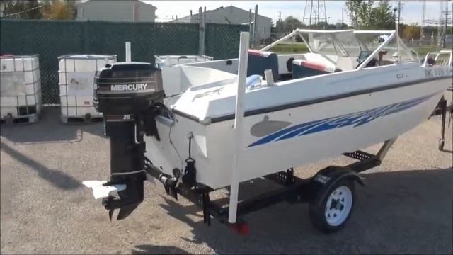 Larson 1500 W Saber Boat, with Mercury 25Hp Outboard Motor. online Auctio AuctioneersNow.com смотреть онлайн