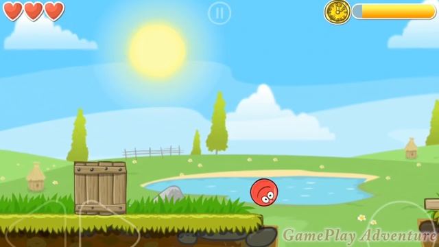 Red Ball playing Red Ball 4 in Green Hills Time Race Part 1 смотреть онлайн
