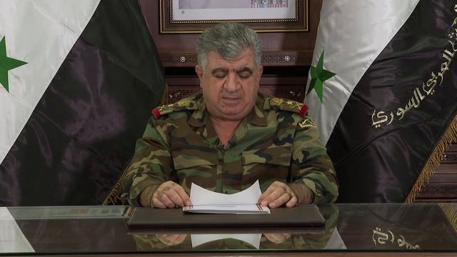 Syrian Defence Minister Addresses The Country
