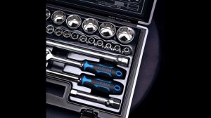 Набор торцевых головок 1/2", 35 предметов, 8-36 мм, трещотка, вороток. Licota ALK-0008F