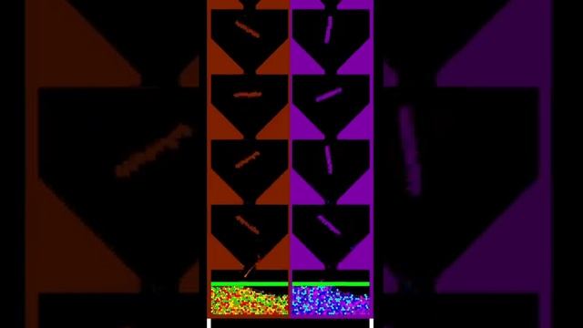 Particle Race 2 - Marble Race In Algodoo #Shorts