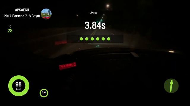 2017 PORSCHE 718 Cayman S 2.5L Turbo 0~100 km/h 3.88 sec #dragy / #PSAECU Tuned смотреть онлайн