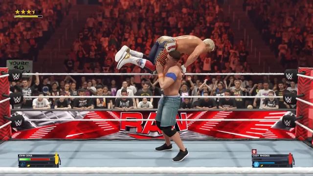 WWE 2K24 My First Ever Gameplay - WWE 2K24 Roman Reigns John Cena Cody Rhodes Gameplay смотреть онлайн