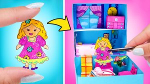 Строим кукольный домик в коробке – Мини-поделки