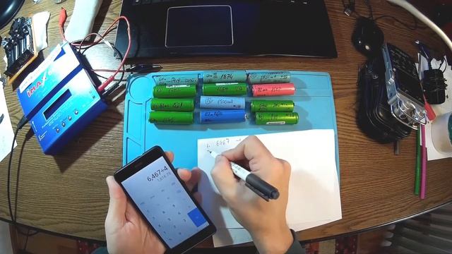 Recycle battery from laptop cells.Simple 3S4P pack. смотреть онлайн