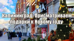 Калининград: 🎁 Подарки к Новому году? 🎄 Едем в центр, поход по магазинам