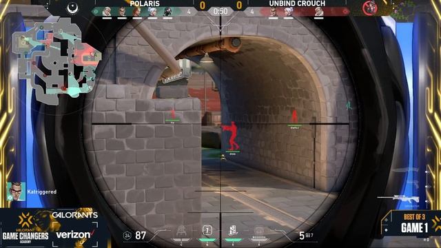 POLARIS vs UNBIND CROUCH: Game 1 - VCT Game Changers Academy смотреть онлайн