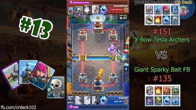 XBow Tesla Archers #13 🎯🎯🎯 Clash Royale XBow Tesla Deck | CR Deck смотреть онлайн
