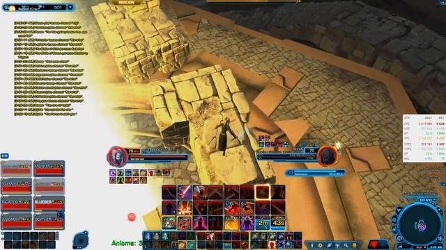 SWTOR Temple of Sacrifice REVAN HM 8M 6.1 - DPS with voiceover (RUS) смотреть онлайн