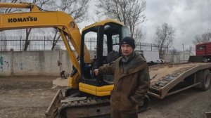 Как обойти электронику. Мини экскаватор. Komatsu pc50uu-2E. Глубиномер.
