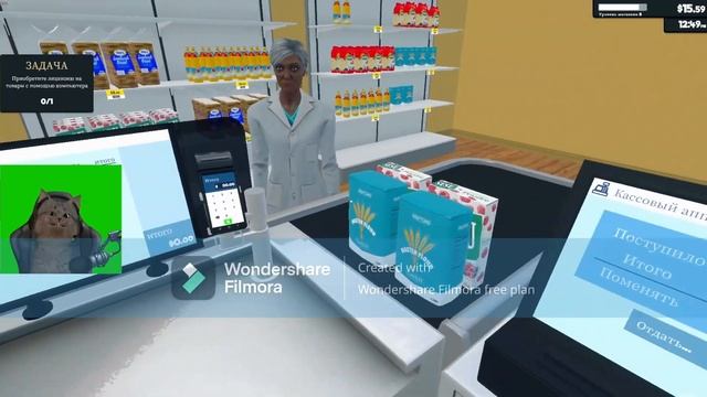 Жизнь касира Я стал лучшим продавцом Supermarket Simulator #1 смотреть онлайн
