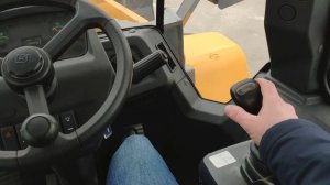 Фронтальный погрузчик LiuGong CLG 855H - демонстрация из кабины