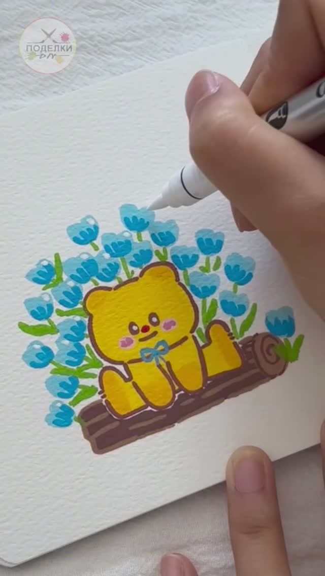 Рисуем Мишку АСМР смотреть онлайн