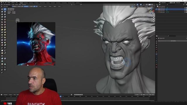 I scupted this angry guy in Blender for around 1 hour смотреть онлайн