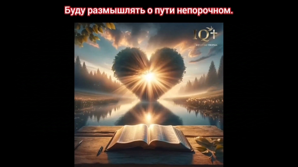 Буду размышлять о пути непорочном..