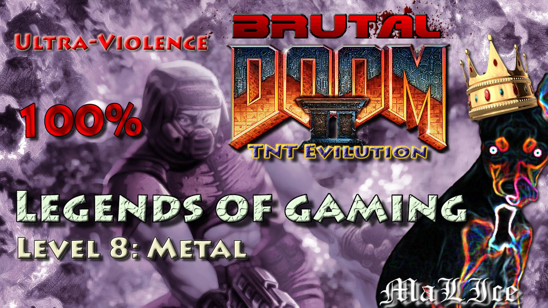 Brutal Doom 2 TNT: Evilution - Level 8: Metal смотреть онлайн