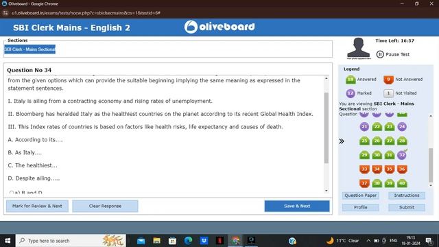 SBI CLERK MAINS ENGLISH no.2 of #oliveboard😰😰..UR SCORE??🙄🙄.#ibps #adda247 #guidely #testbook #sbi смотреть онлайн