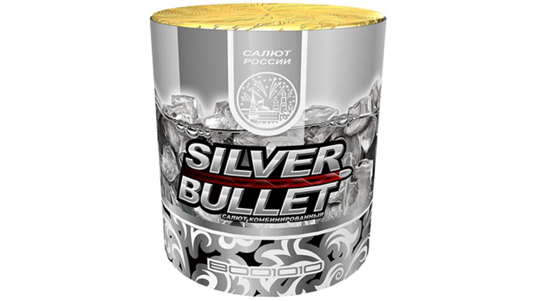 Фейерверк В001010 Сильвер буллит 10 залпов, калибр 1" смотреть онлайн