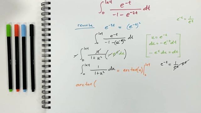 INTEGRATION involving e and ARCTAN(X) смотреть онлайн