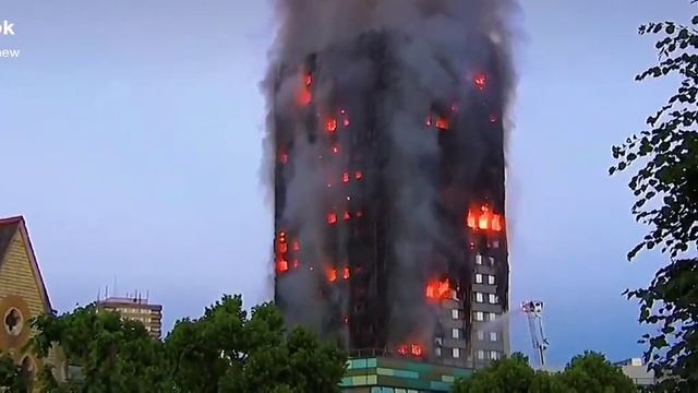 пожар на многоэтажке, все целы! 🔥😳 смотреть онлайн