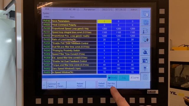 Syntec 22MA - Reset Absolute Encoder position - A Axis смотреть онлайн