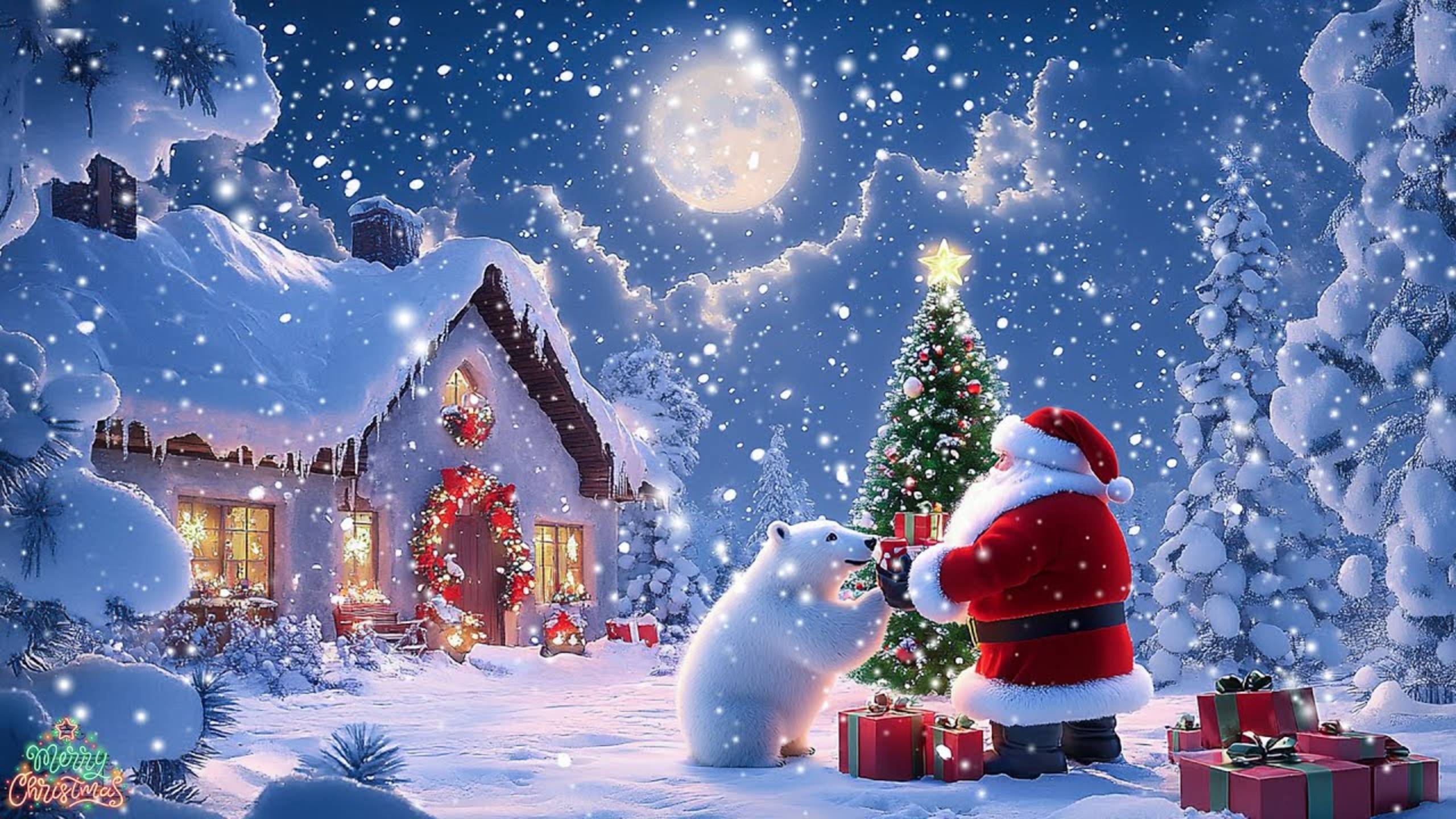 КРАСИВАЯ РОЖДЕСТВЕНСКАЯ МУЗЫКА 2025: лучшие рождественские песни всех времен для отдыха,сна и учебы смотреть онлайн