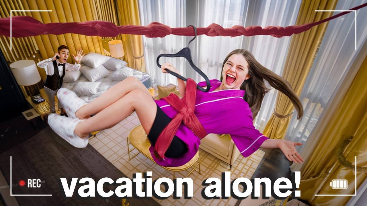 VACATION ALONE Without Parents for 24 Hours *Security Cameras* смотреть онлайн