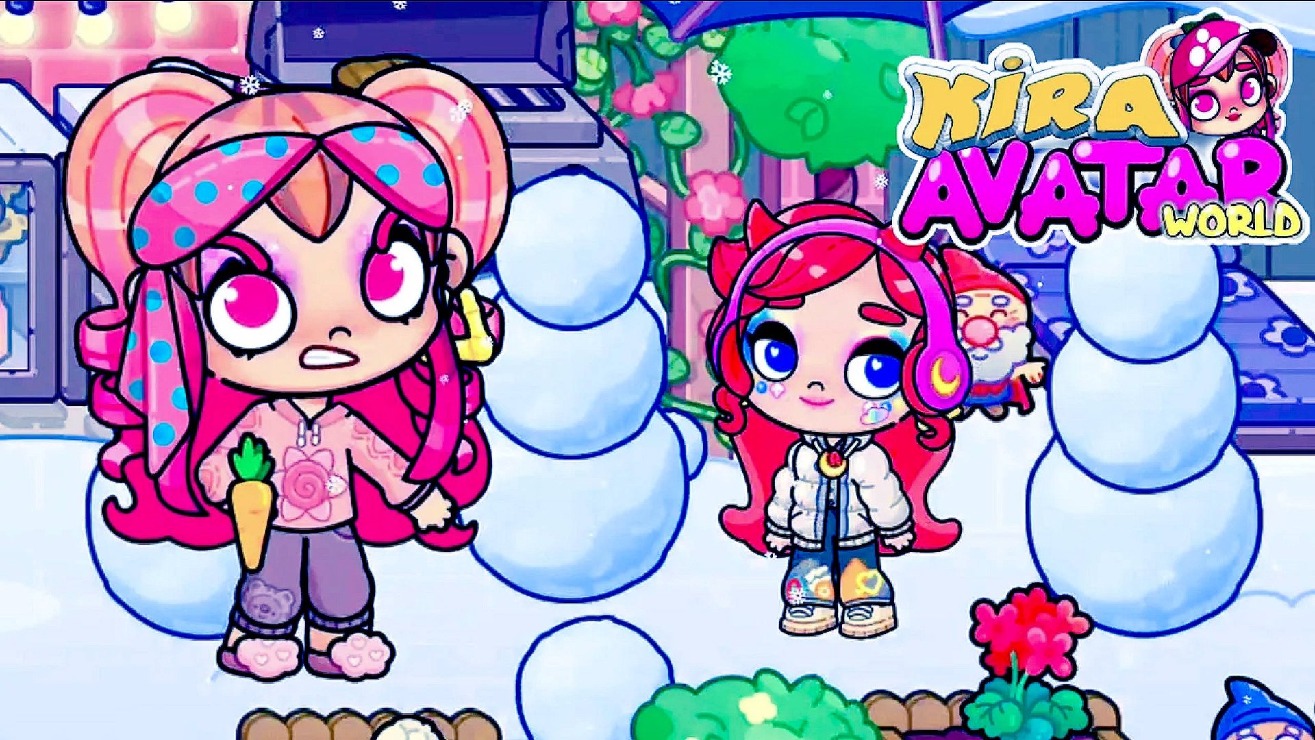 ПОРУГАЛИСЬ ЛЕПЯ СНЕГОВИКОВ. #avatarworld