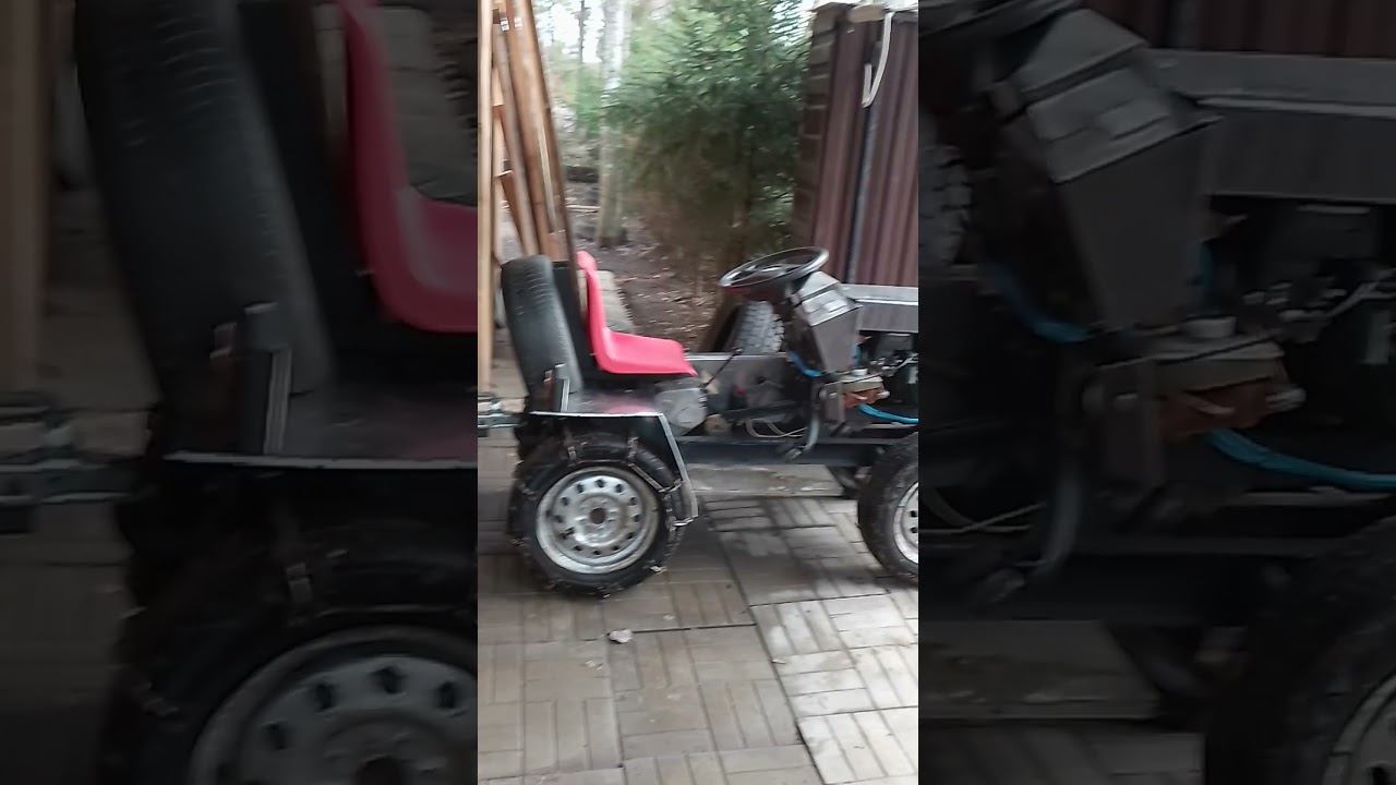 В лес за валежником #своимируками #минитрактор #самоделки #деревня #техника #село смотреть онлайн