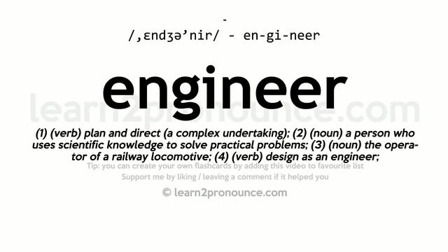 Pronunciation of Engineer | Definition of Engineer смотреть онлайн